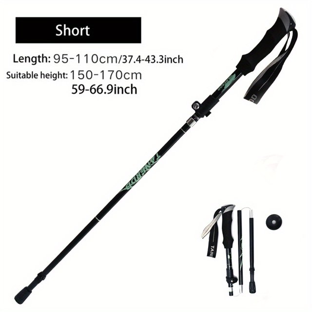 Experience the Nordic Style with our Lightweight and Sturdy 5-Section Telescopic Trekking Pole - Your Perfect Walking Stick for Outdoor Activities