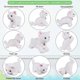 thumbnail image 2 of 26-27 White Plush Cat Stuffed Animal Interactive Cat Robot Toy, Robotic Cat Barking Meow Kitten Touch Control, Electronic Cat Pet, Robot Cat Kitty Toy, 2 of 5