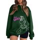 thumbnail image 1 of Sudadera navideña MIARHB para mujer adulta, informal, de manga larga, con cuello redondo y estampado navideño, sudadera con capucha y estampado del Grinch, tallas S-2XL, 1 of 4