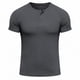thumbnail image 3 of Ceisia Men's Slim Fit Short Sleeve Henley T-Shirt Ribbed Texture Spring Summer Shirt Gift, 3 of 6