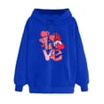 thumbnail image 1 of Sweat-shirt en Molleton à Manches Longues Imprimé Saint-Valentin pour Femme, 1 of 2