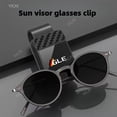 thumbnail image 3 of For Mercedes Benz G350d Auto Sun Visor Eyeglass Hanger Clip Car Glasses Holder ABS Press type Carbon Fiber pattern Storage, 3 of 10