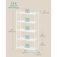 thumbnail image 3 of - Metal Storage Rack Shelving Unit with X Side Frames Dense Mesh . es for Entryway Kitchen Living Room Bathroom Industrial Style Ink UBSCB, 3 of 7
