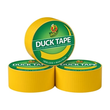 Duck Brand 1.88 in. x 20 yd. Yellow Duct Tape, 3 Pack