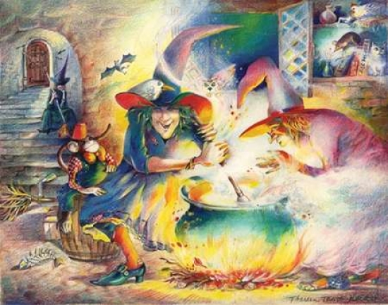 Witches Brew Canvas Art - Theresa Troise Heidel ()