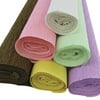 Just Artifacts Premium Crepe Paper Rolls - 8ft Length/20in Width (6pcs, Color: Donut)
