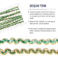 thumbnail image 4 of Uxcell 5 Yards Sequins Beaded Lace Trim 0.4 inch Braid Trim Strip for Crafts, Embellishments, Costume, Gold Green, 4 of 6
