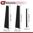 thumbnail image 3 of 6 Pcs Door Pillar Window Trim for Infiniti G35 4-Door 2003-2006 Front Rear Left Right Anti Scratch Sticker Pillar Posts Cover Black, 3 of 8