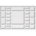 thumbnail image 1 of Ekena Millwork CMP22X14BX 14.62 x 22 in. Rectangle Beaux Médaillon de Plafond Contemporain PVC, 1 of 1