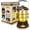 Brown, variant on Retro Camping Lantern  1500LM 2 Modes Dimmable,Portable  Hurricane Lamp Hands- Flashlight,5000 mA High Capacity   Lanterns for Power Outages Indoor
