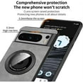 thumbnail image 4 of Magnetic for Google Pixel 7 Case with Stand Compatible with MagSafe Authentic Sheep Bark Skin Ultra Thin 360° Rotation Bracket Anti-Scratch Mil-Grade Drop Protection Case, Green, 4 of 8