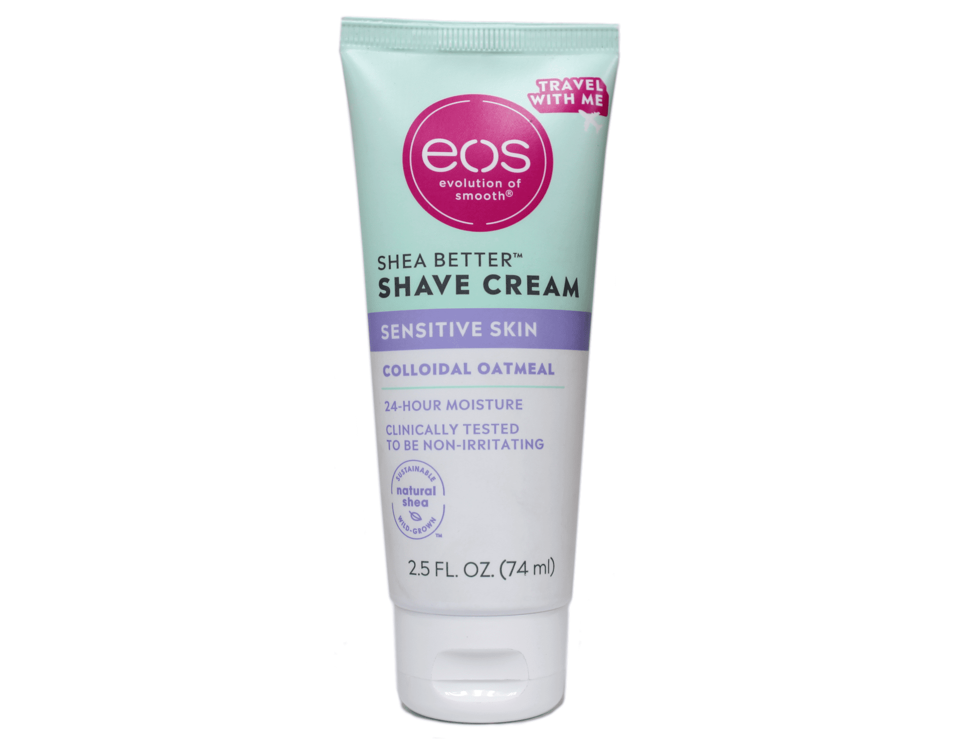 Eos Shea Better Shave Cream for Sensitive Skin, Travel Size 2.5 fl oz