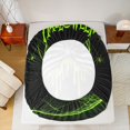 thumbnail image 4 of Manfei Cartoon Halloween Fitted Sheet Full,Vintage Ghost Print Bed Set,3-Piece,1 Fitted Sheet and 2 Pillowcases, 4 of 6
