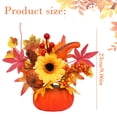thumbnail image 2 of Fall Decor for Thanksgiving Autumn Home Table Fireplace Decorations,Fall Flowers Arrangement Potted Orange Fall Leaves and Berries,for Harvest Farmhouse Indoor Holiday Party Decorations, 2 of 5