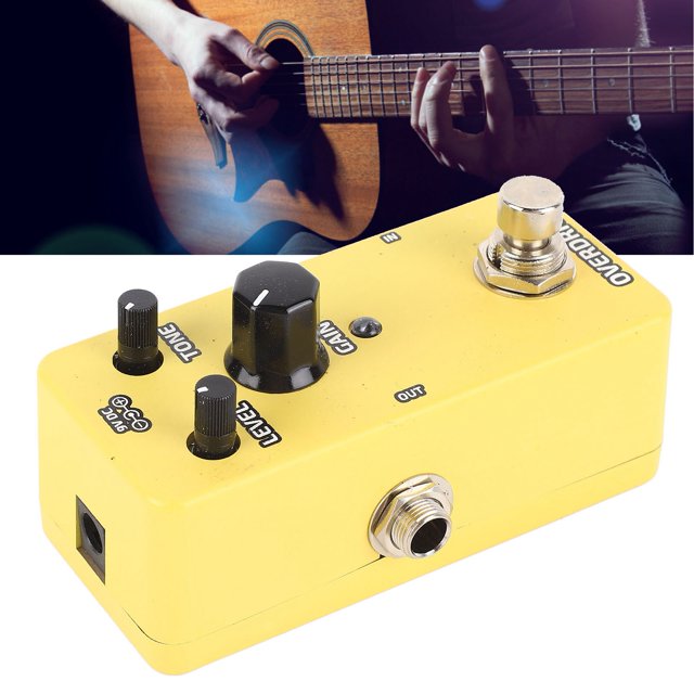 Electric Guitar Single Block Effector, Mini Modulation Simulation Pedal Powerful Sound for Heavy Metal