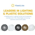thumbnail image 6 of KastLite 12" Clear Acrylic Lamp Post Globe | Smooth Textured with 3.94" Twist Lock Neck | Manufactured by Crown Plastics, 6 of 9