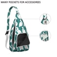 thumbnail image 3 of Hummingbird Hiking Sling - Colorful Bird Pattern Shoulder Backpack, Durable Layered Storage for Outdoor Adventures & Cycling, 3 of 4