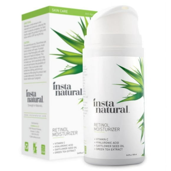 InstaNatural Retinol Moisturizer with Vitamin C, Anti Wrinkle Cream, 3.4 Oz