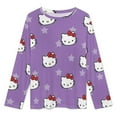thumbnail image 2 of Hello Kitty Women's Pajama Sets Long Sleeve Pajamas Top And Pants Sleepwear Nightwear Soft Pjs Lounge Sets, 2 of 8