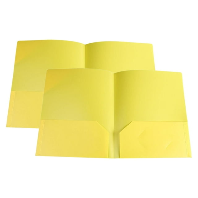 Back to School Decorations Plastic Folders with Pockets Standard Letter Paper Folder 2 Business Card Slot Heavy Duty School Examination Document Size Organizer Students Blue