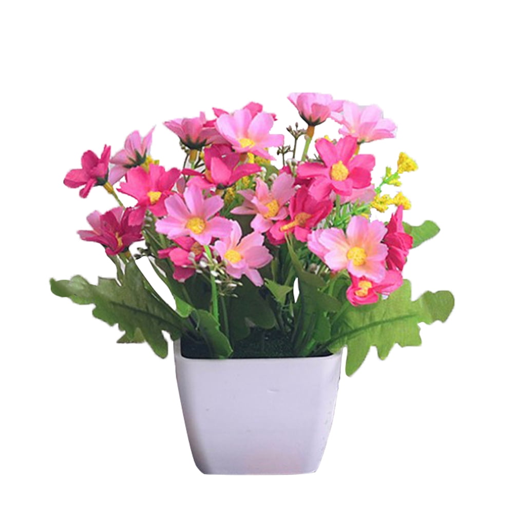 Famure Plastic bouquetArtificial FloWer Set Orchid Chrysanthemum Shelf WindoW Small Ornaments