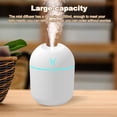 thumbnail image 2 of relayinert 250ML Mini Air Humidifier Ultrasonic Aroma Essential Oil Aromatherapy Diffuser For Home Car Fogger Mist Maker With Night Lamp White, 2 of 6