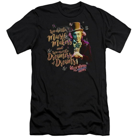 Willy Wonka And The Chocolate Factory - Music Makers - Premium Slim Fit Short Sleeve Shirt - Medium