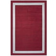 thumbnail image 4 of Playa Rug Machine Washable Area Rug With Non Slip Backing - Stain Resistant - Eco Friendly - Family and Pet Friendly - Everest Geometric Modern Bordered Burgundy&Creme Design 5'4''x8', 4 of 7