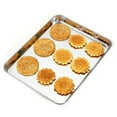thumbnail image 5 of Stainless Steel 1Pc Cookie Home Toaster Dishes Bake Pans Kitchen Steamer Baking Sheets Oven Tray 31X24X2.5CM, 5 of 8