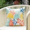 thumbnail image 2 of Mainstays Coastal Corals Reversible Outdoor Throw Pillow 16 inch Multi-color Novelty, 2 of 5