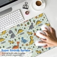 thumbnail image 4 of Long Mouse Pads for Desk,LightColor Dinosaurs Name Pattern Desk Mats on Top Of Desks, Desk Mouse Pad Extra Large with 3mm Non-Slip Base and Stitched Edge for Gaming,Office,Work,Home 35.4"x15.7", 4 of 6