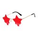thumbnail image 1 of Gafas de sol con forma de estrella para decoración navideña, modernas, para fiestas, con protección UV4 para niñas. rojo, 1 of 8