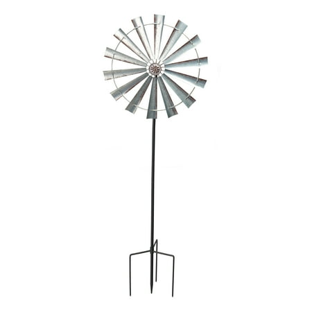 Mainstays Farmhouse Windmill Metal Outdoor Wind Spinner