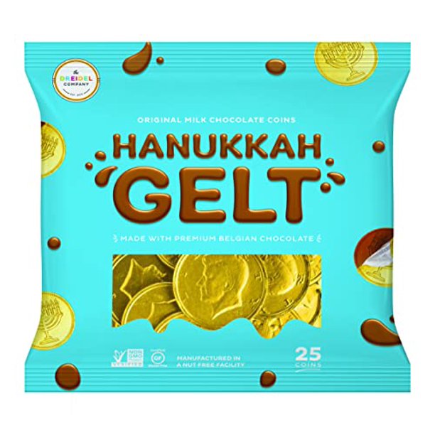 Milk Chocolate Coins Hanukkah Gelt Gold Coins Made with Premium