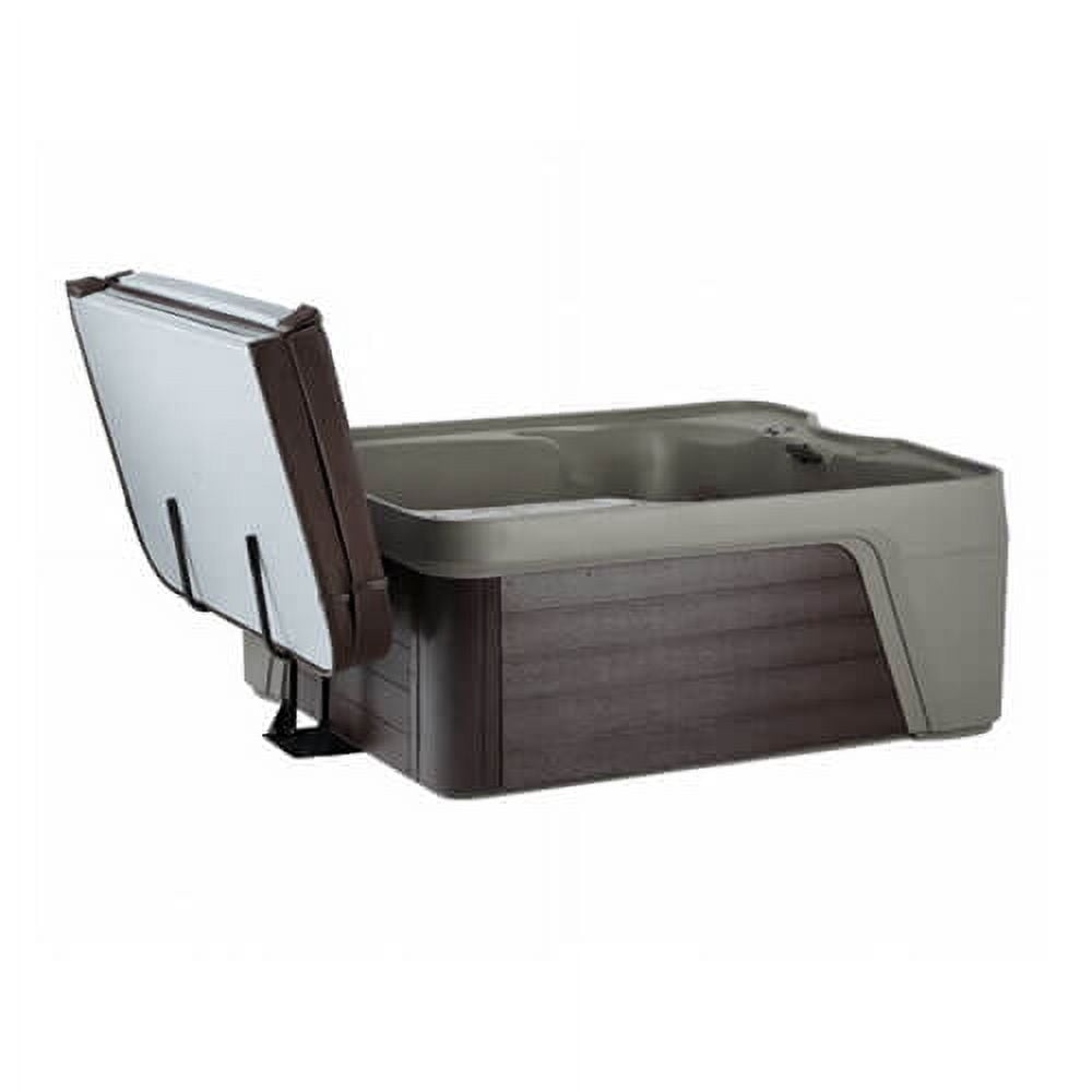 Lifesmart LS300 Plus Bundle, 2-3 Person 17-jet Spa in Arctic White/Espresso with a cover lifter and spa steps included!