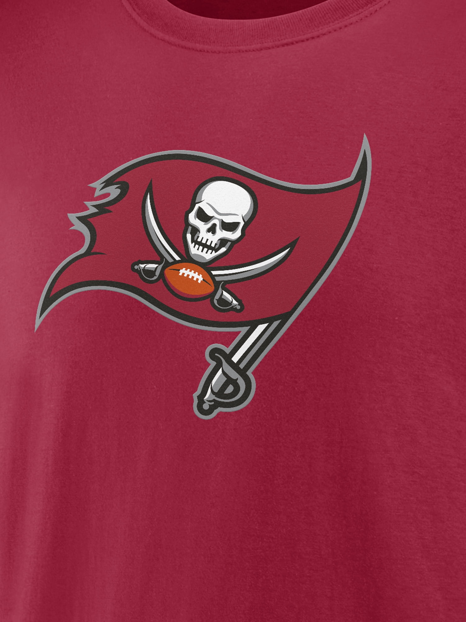 NFL Tampa Bay Buccaneers Men's Cotton Red Short Sleeve T-Shirt