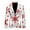 White, variant on 2025 Men's Christmas Printed Loose Tuxedos Casual Personality Suit Mens Business Suits Jacket Suit for Men Suit Set Men Wedding Suits
