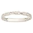 thumbnail image 4 of Auriga Fine Jewelry 925 Sterling Silver Engraveable Anchor Link Id Bracelet 7inch for Women, 4 of 6