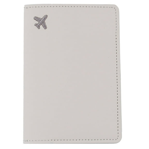 ZYHARUKO PU Leather Embroidered Passport Holder Travel Organizer Protective Case for Business and Leisure with Multiple Card Slot