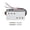 Silver-50mm, variant on Metallic Guitar Neck/Bridge Pickup, 12 Hole Double Coil Humbucker with 3+3 Brass Cover, Quick Mount