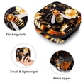 thumbnail image 3 of Bee Sanitary Napkin Bag Period Purse Small Travel Bag for Men Women Travel Makeup Pouch, 4.7x6.6x6.6 in, Plush Fabric Oxford Cloth Sponge Storage Case for Menstrual Hygiene Products, 3 of 6