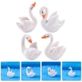 thumbnail image 4 of 4pcs Micro Landscape Decoration Miniature Animal Figurine Simulated Swan Decor, 4 of 8