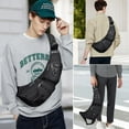 thumbnail image 3 of WITZMAN Sling Bag for Men Crossbody Bag Travel Sling Backpack Slim Chest Bag Lightweight Casual Daypac (B702 Black), 3 of 10