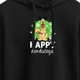 thumbnail image 3 of Disney - Happy Howlidays Pluto - Juniors Cropped Pullover Hoodie, 3 of 5
