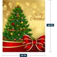 thumbnail image 5 of Christmas Fleece Throw Blanket Couch Sofa Bed Green Red Gold Christmas Tree Blanket Xmas Holiday Throw Blanket Soft Lightweight Fuzzy Plush Decorative Blankets and Throws 50x60, 5 of 6