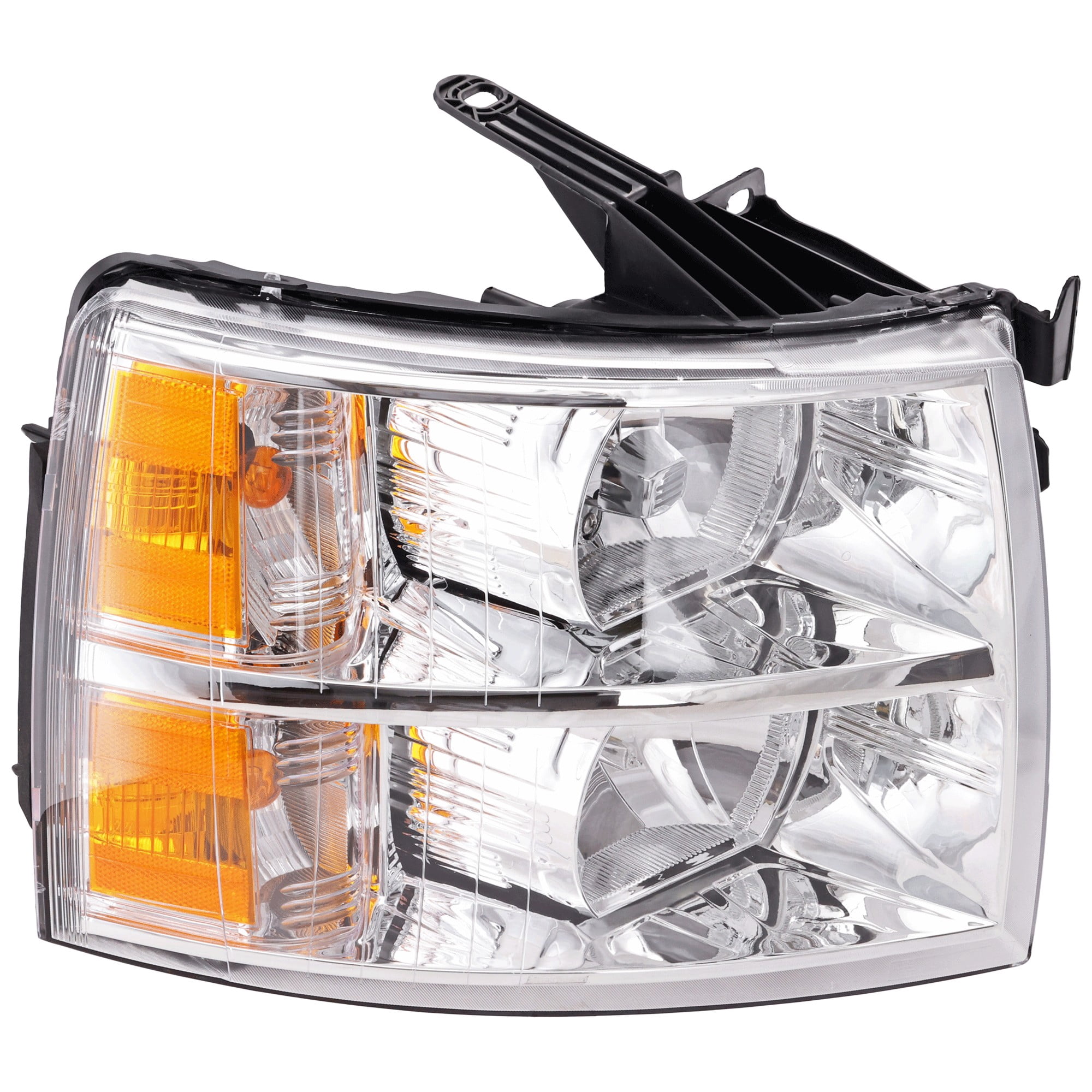 Headlight Compatible With 2007-2014 Chevrolet Silverado 3500 HD 2500 SET of 2 Left Driver and Right Passenger Side Halogen With bulb(s)
