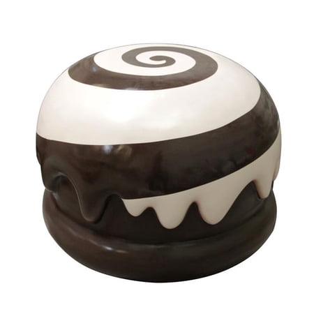 Queens of Christmas WL-CNDY-TRUFFLE-18 18 in. Chocolate Truffle with Swirls - White