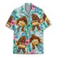 thumbnail image 3 of Camisa hawaiana con estampado 3D de mono y orangután para hombre, camisas de vacaciones de verano, camisas de manga corta con botones para la calle, la playa, el surf, Aloha, 3 of 5