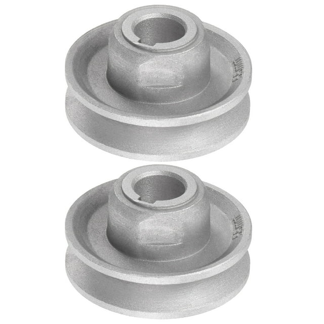 Unique Bargains 2pcs Industrial Sewing Machine Clutch Motor Pulley 15mm Inner 55mm Dia Aluminum Electric Transfer Wheel Pulley