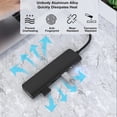 thumbnail image 3 of Hub USB 3.0 Tipo C 6 en 1 para USB-C una 4K Compatible para Lector de Tarjetas SD/TF Divisor de Concentrador de Datos, 3 of 5